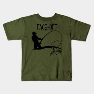 Walleye Face Off Kids T-Shirt